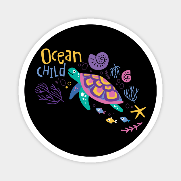 Ocean Child Magnet by yuliia_bahniuk